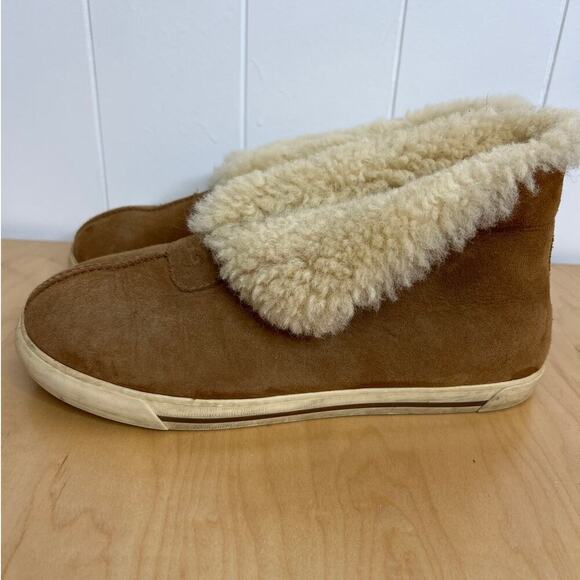 UGG Austrailia Women's Lexi Fold Over Shearling Lined Booties Size 10 - Picture 5 of 8